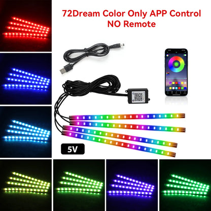 RGB Automotive Atmosphere Decorative Lamp Led Interior Light Strip Car