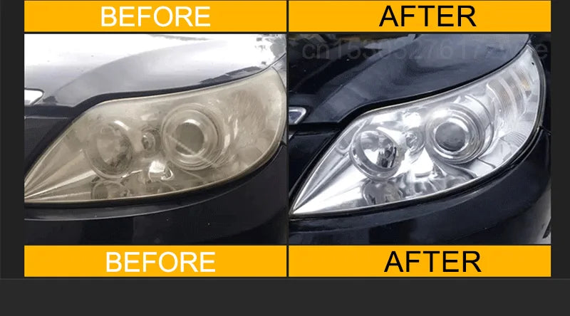 Car Headlight Restoration Polishing