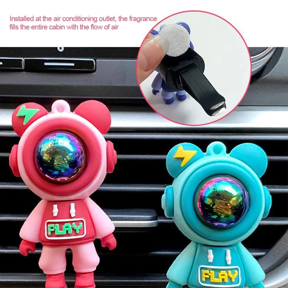 Car Air Outlet Perfume Clip Cartoon Astronaut Air Freshener