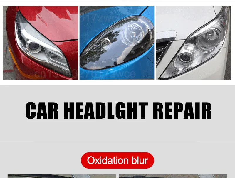 Car Headlight Restoration Polishing