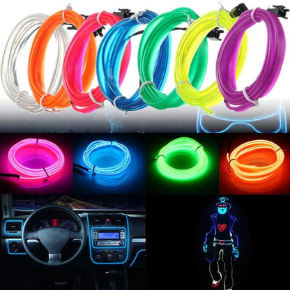 El Wire LED USB Flexible Neon Interior Lights Assembly Light For Automotive Decoration Lighting Accessories