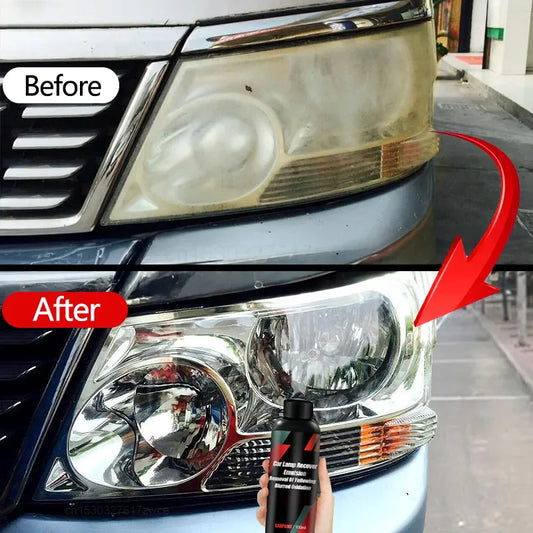 Car Headlight Restoration Polishing