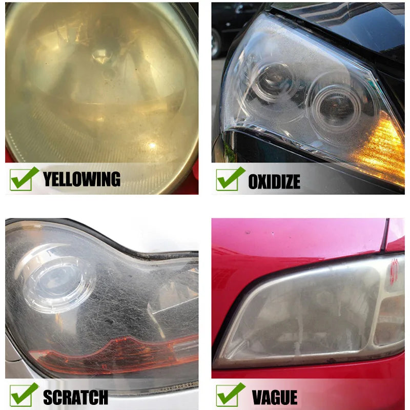 Car Headlight Restoration Polishing