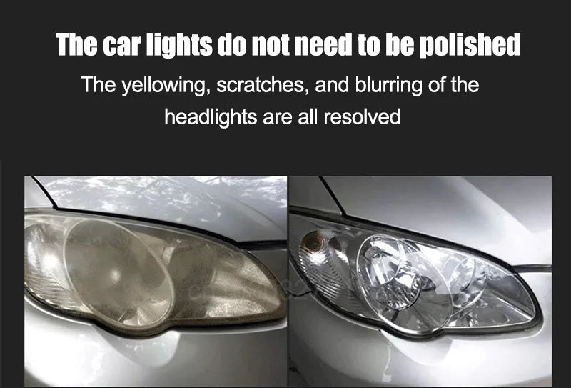 Car Headlight Restoration Polishing