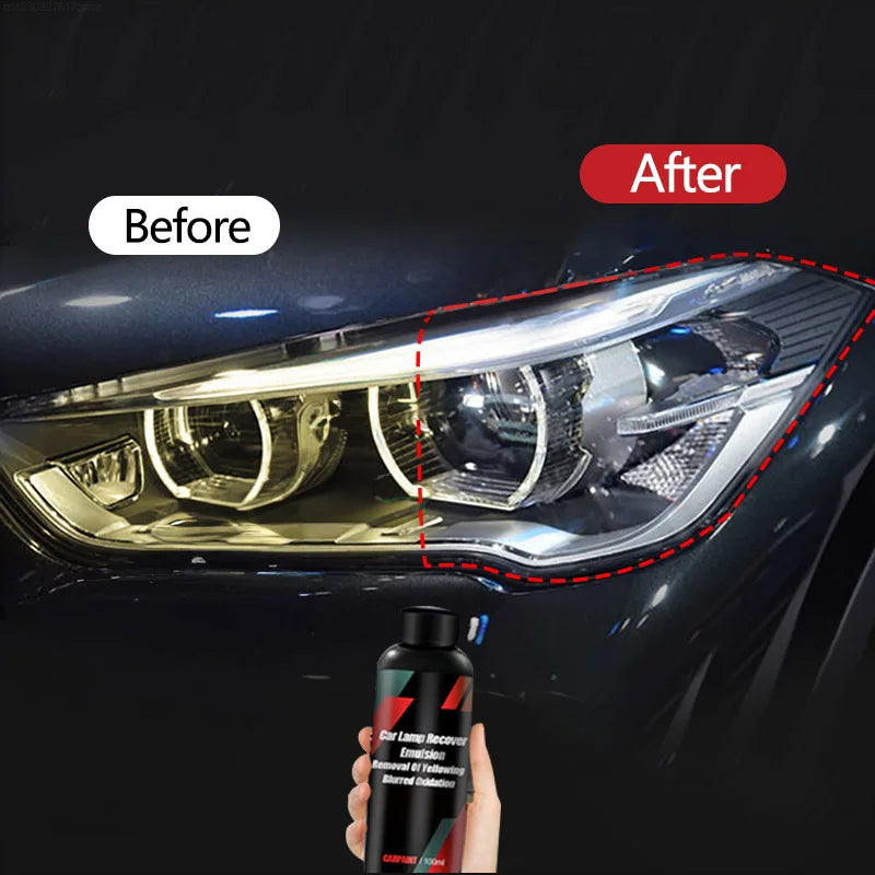 Car Headlight Restoration Polishing