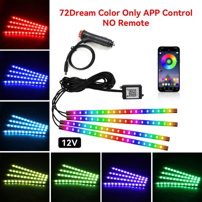 RGB Automotive Atmosphere Decorative Lamp Led Interior Light Strip Car