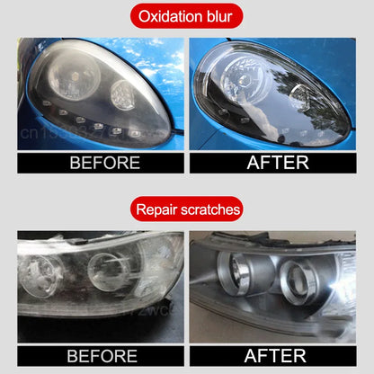 Car Headlight Restoration Polishing