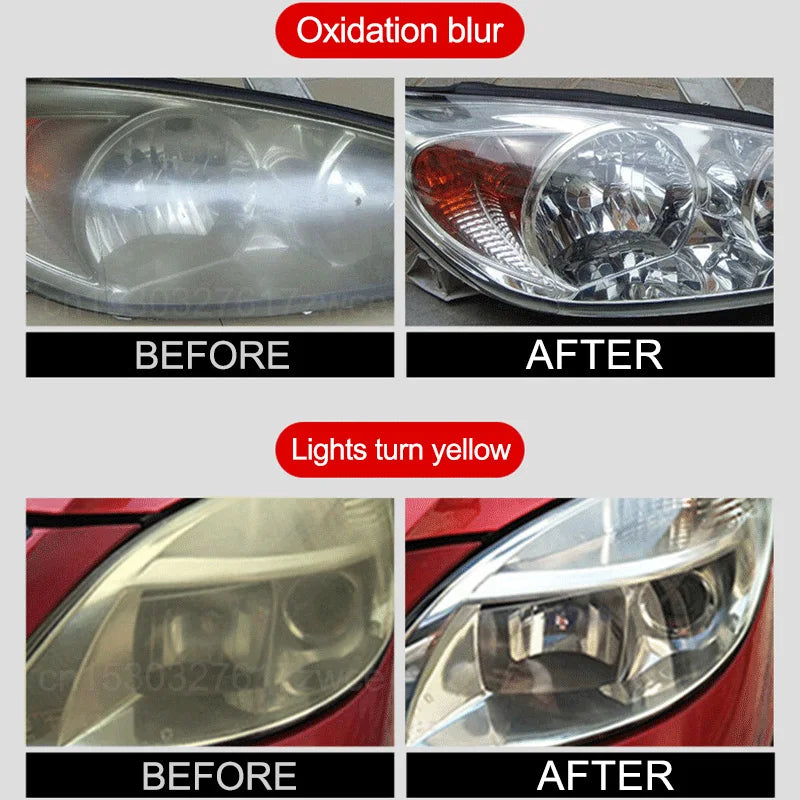 Car Headlight Restoration Polishing